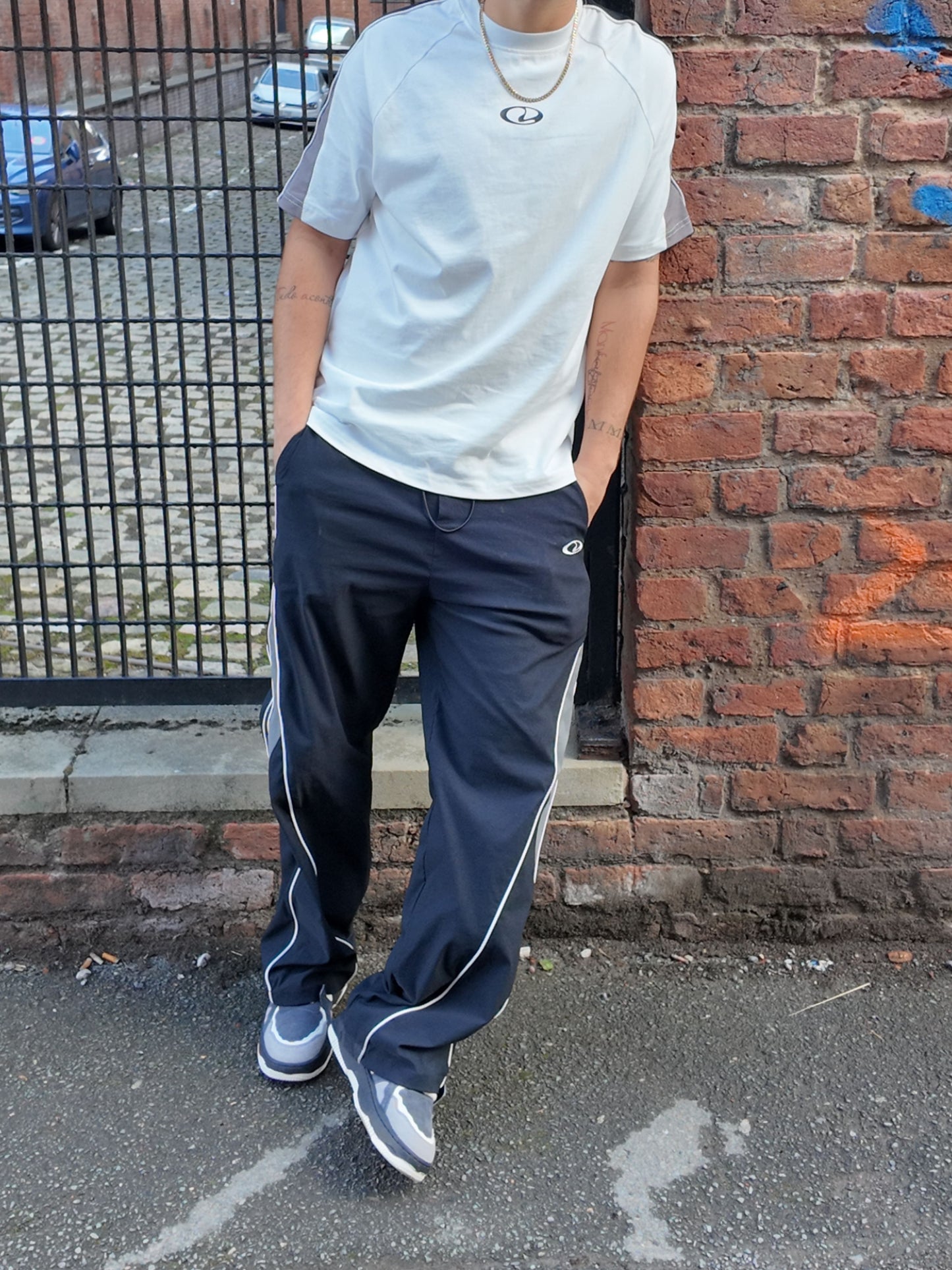 Ogród Mody Vintage Baggy Dresowe Spodnie