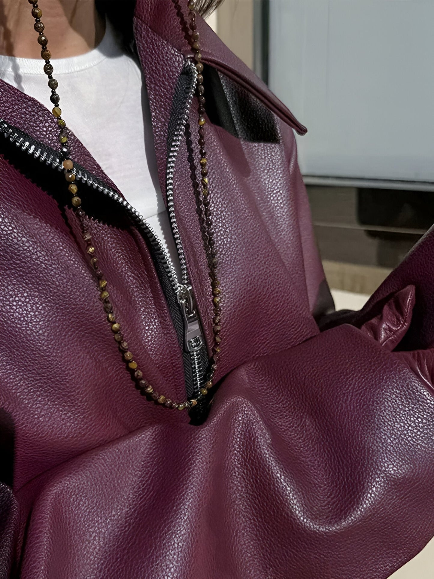 Ogród Mody | Skórzana bomberka