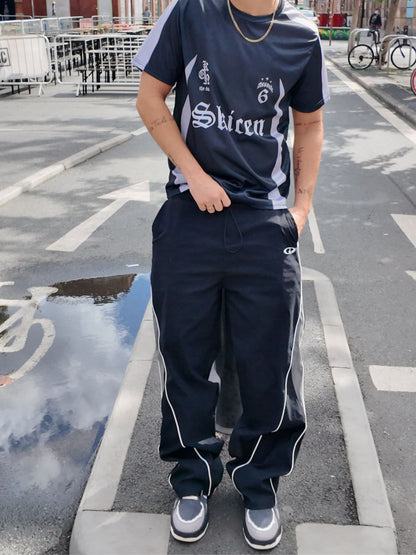 Ogród Mody Vintage Baggy Dresowe Spodnie