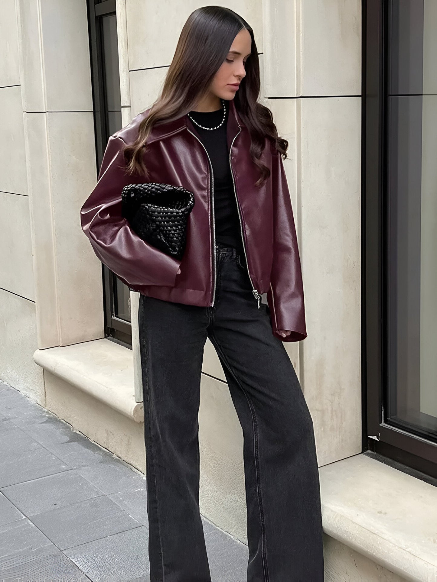 Ogród Mody | Skórzana bomberka