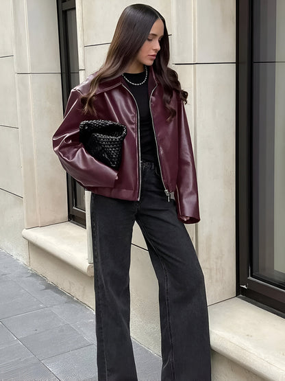 Ogród Mody | Skórzana bomberka