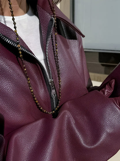 Ogród Mody | Skórzana bomberka