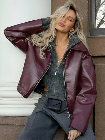 Ogród Mody | Skórzana bomberka