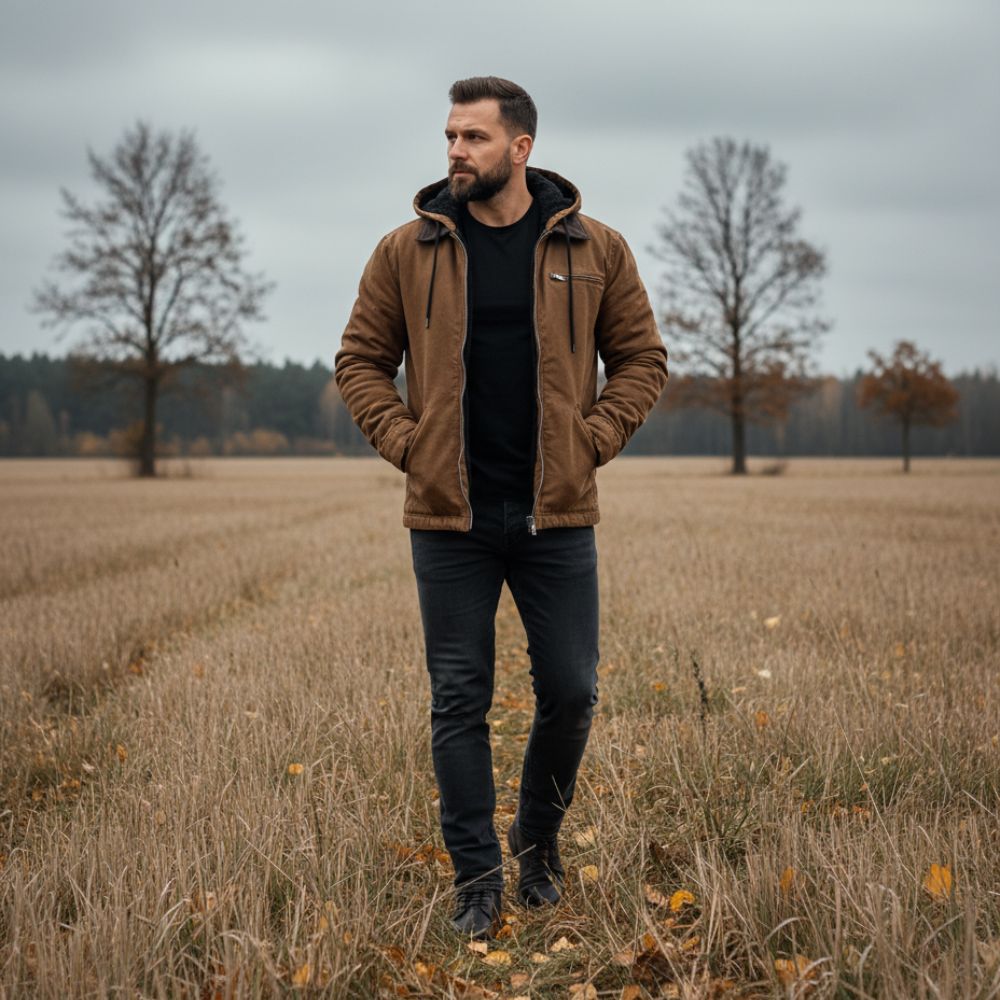 Krzysztof™ | Klasyczna Kurtka Vintage z Podszewką